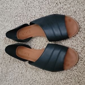 1. STATE Carleigh Black Flats, Size 10.5